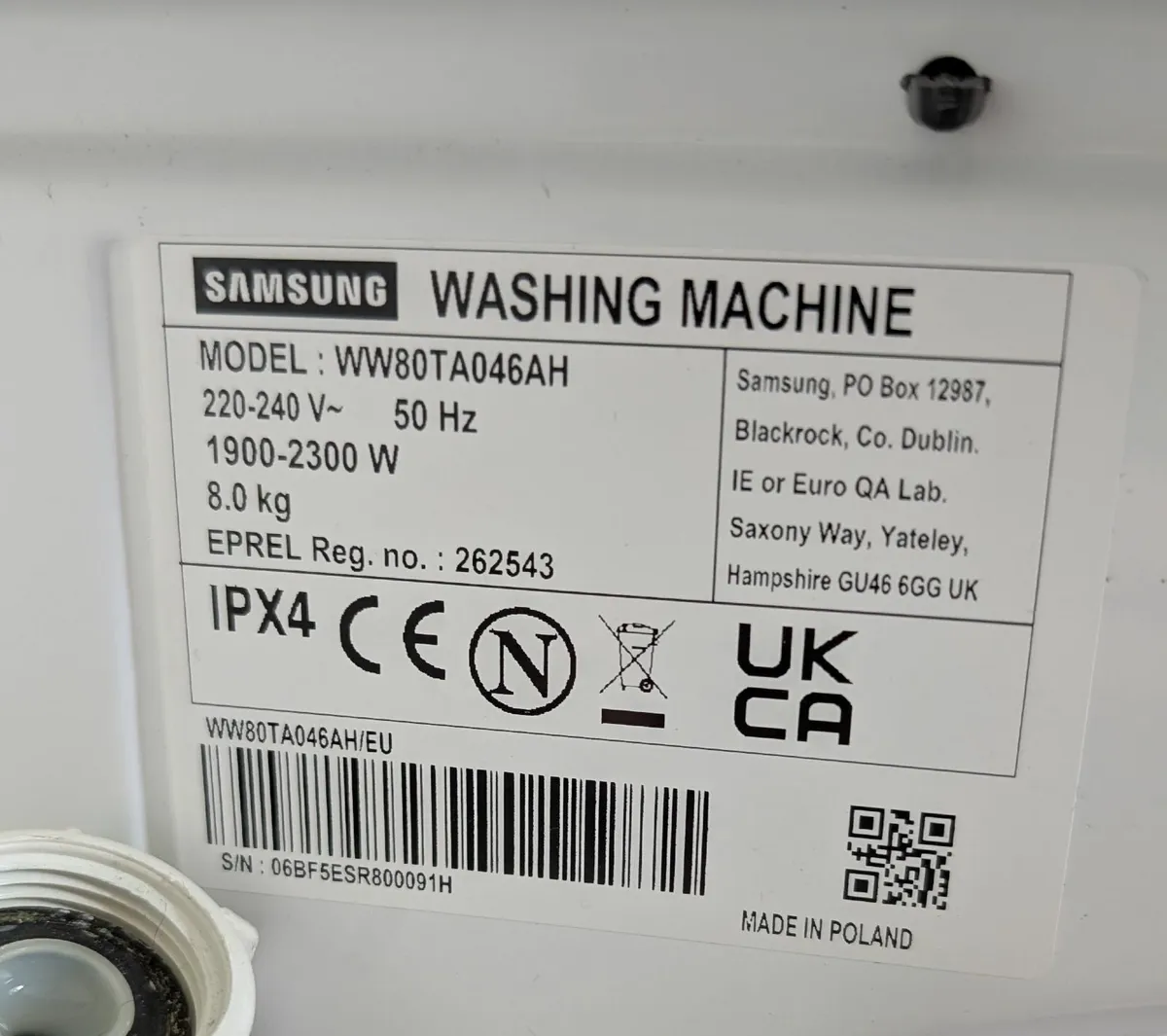 Samsung 8kg Washing Machine - Image 3