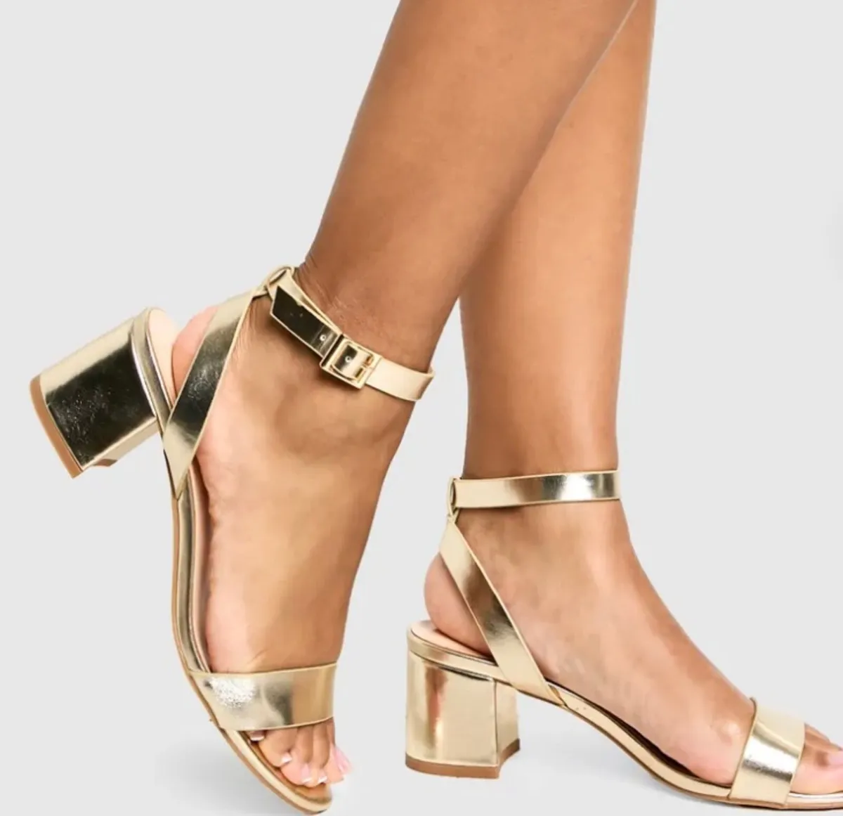 Gold boohoo Sandals - Image 1