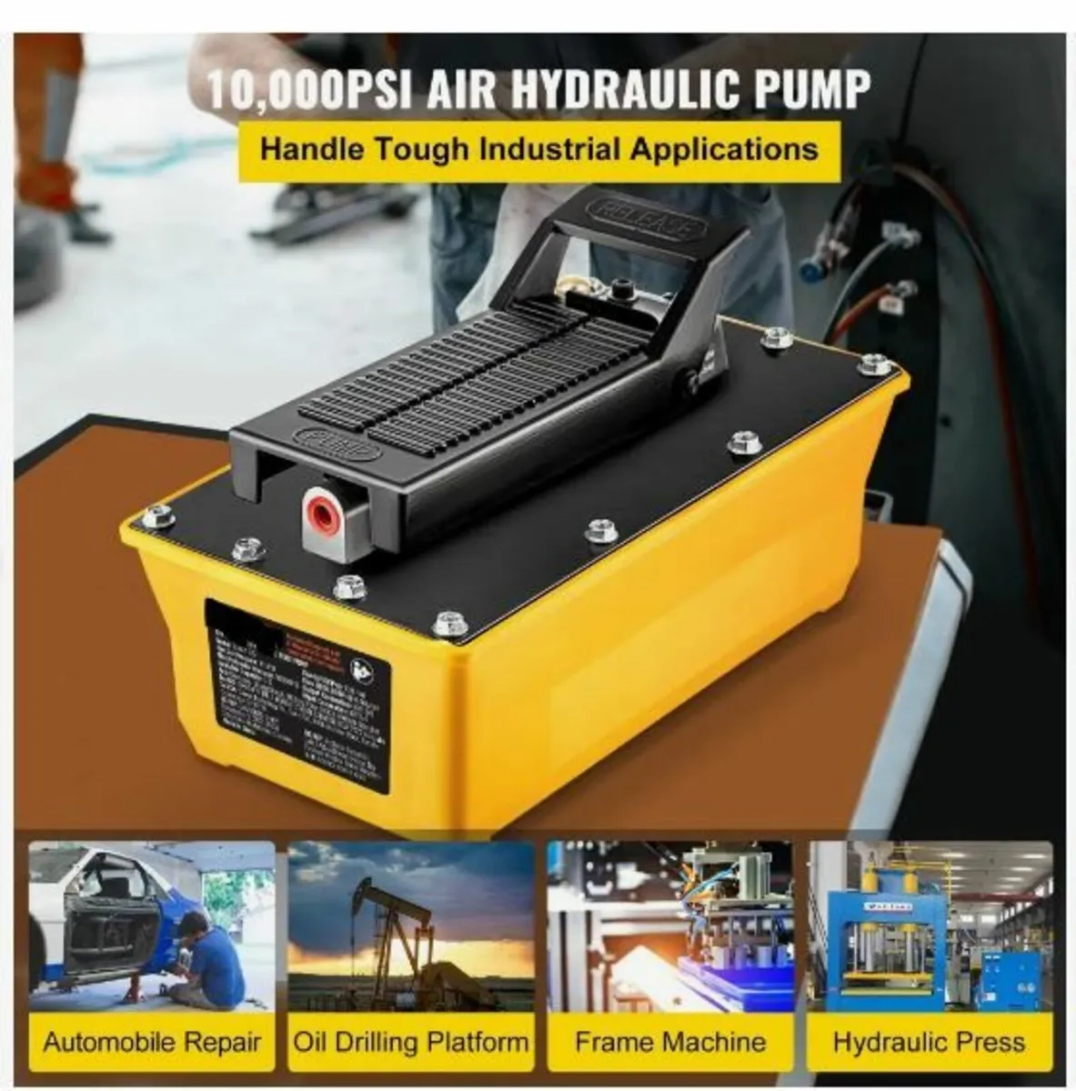 Air Hydraulic Pump, 10,000 PSI - Image 2