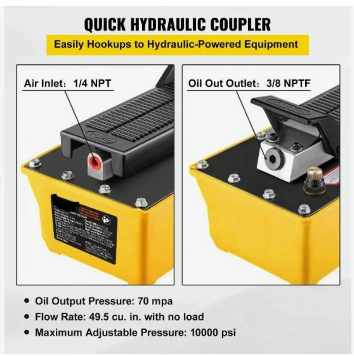 Air Hydraulic Pump, 10,000 PSI - Image 3