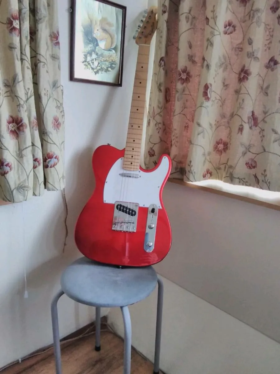 Harley Benton metallic red telecaster - Image 1