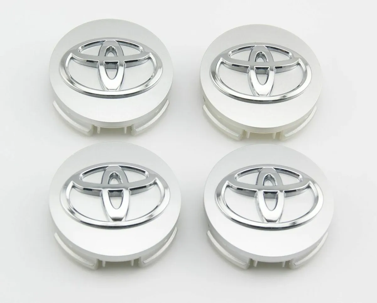 Set of 4 x Toyota Centre Caps - 62mm