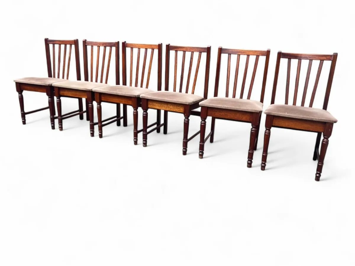 Vintage Chairs x 6 - Image 2