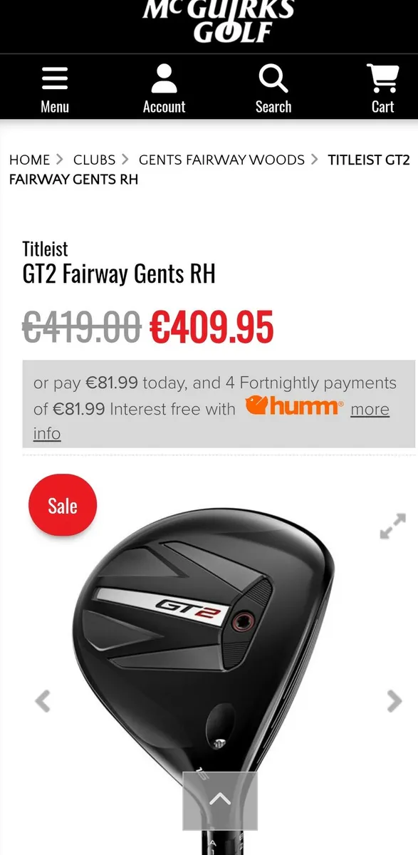 Titleist GT2 3 Wood. As New. - Image 2