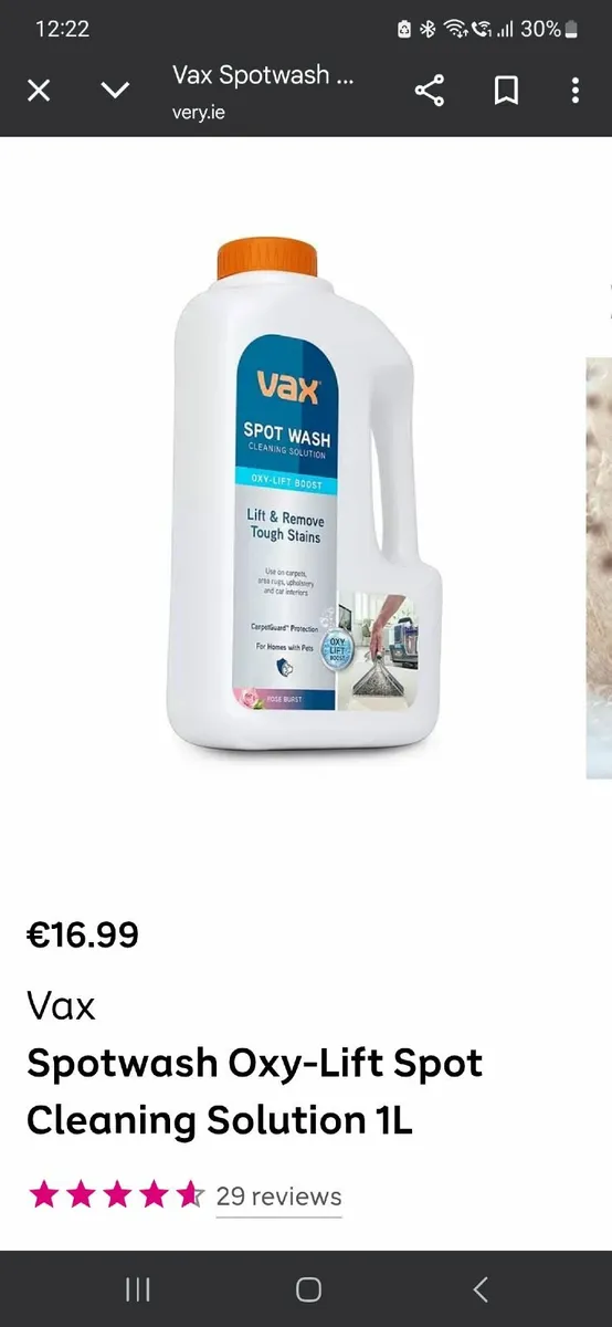 Zax Spotwash Cleaner - Image 1