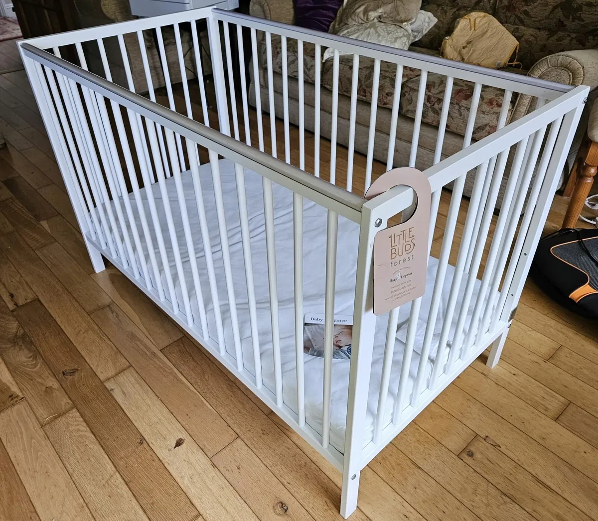 White Cot as New condition Little Buds forest - Image 1