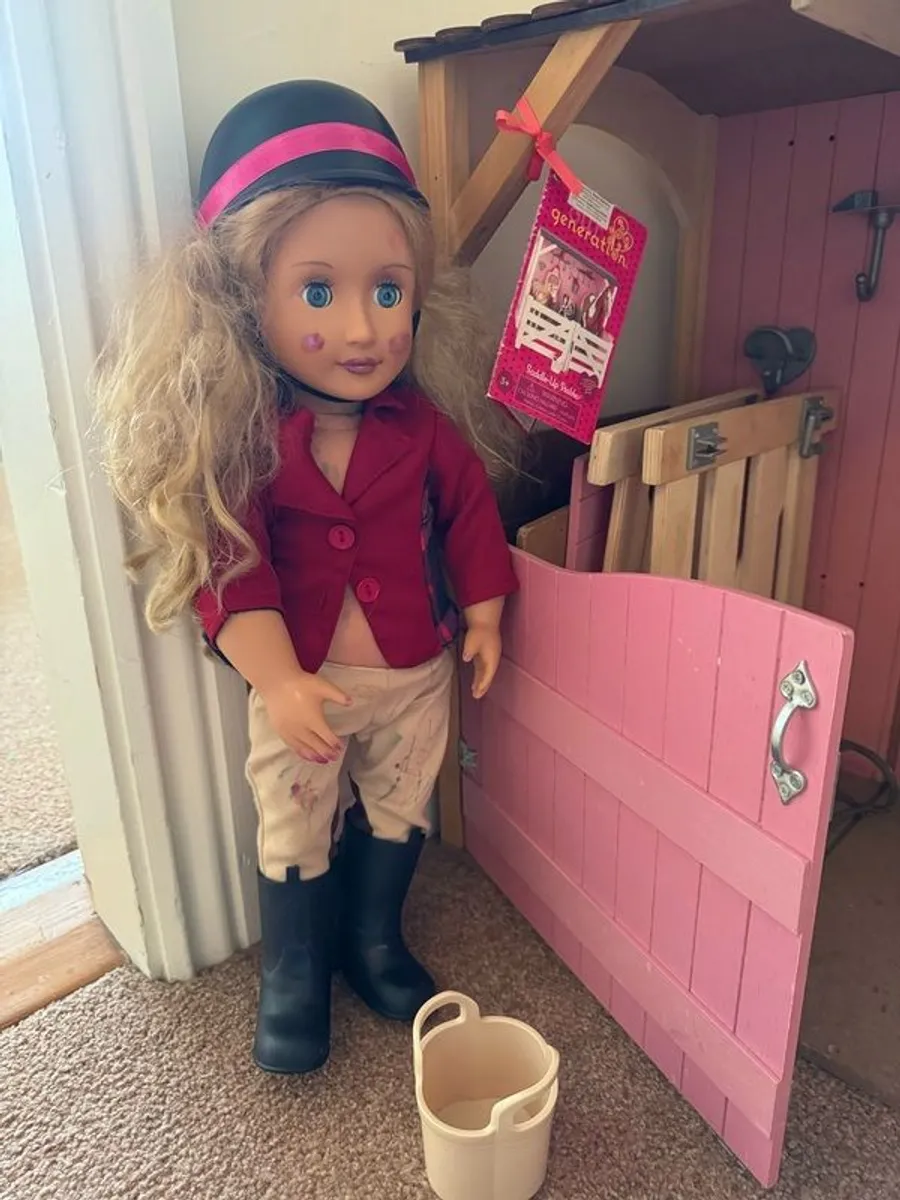 Our generation doll, stables and horse - Image 1