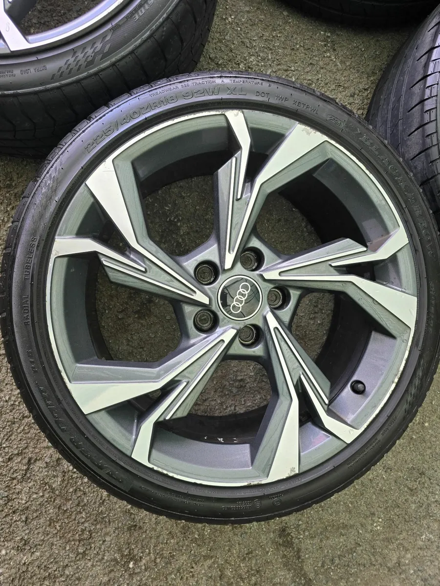Original Audi A3 R18 Alloy Wheels - Image 2