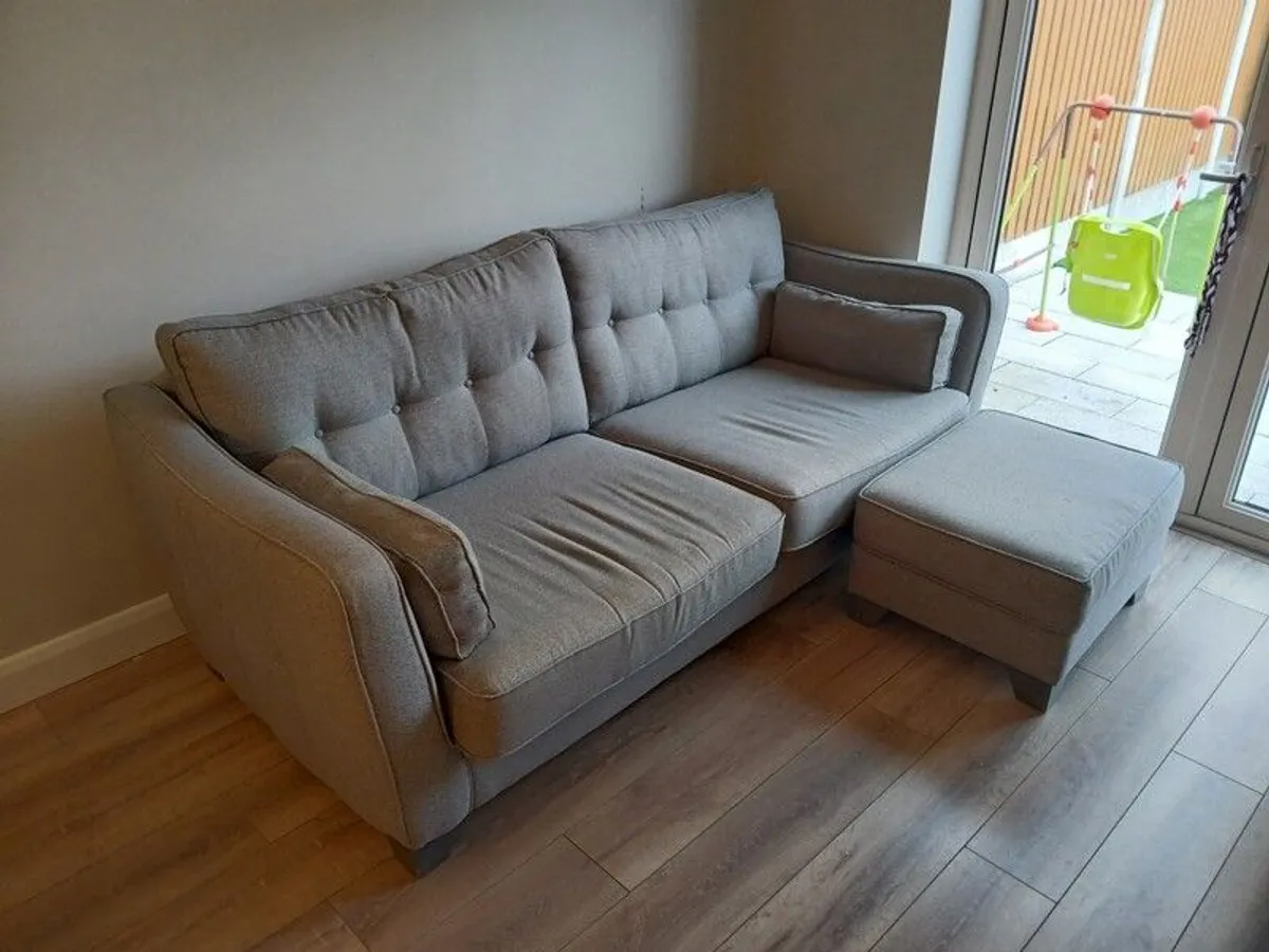 Couch, armchair and footrest - Image 1