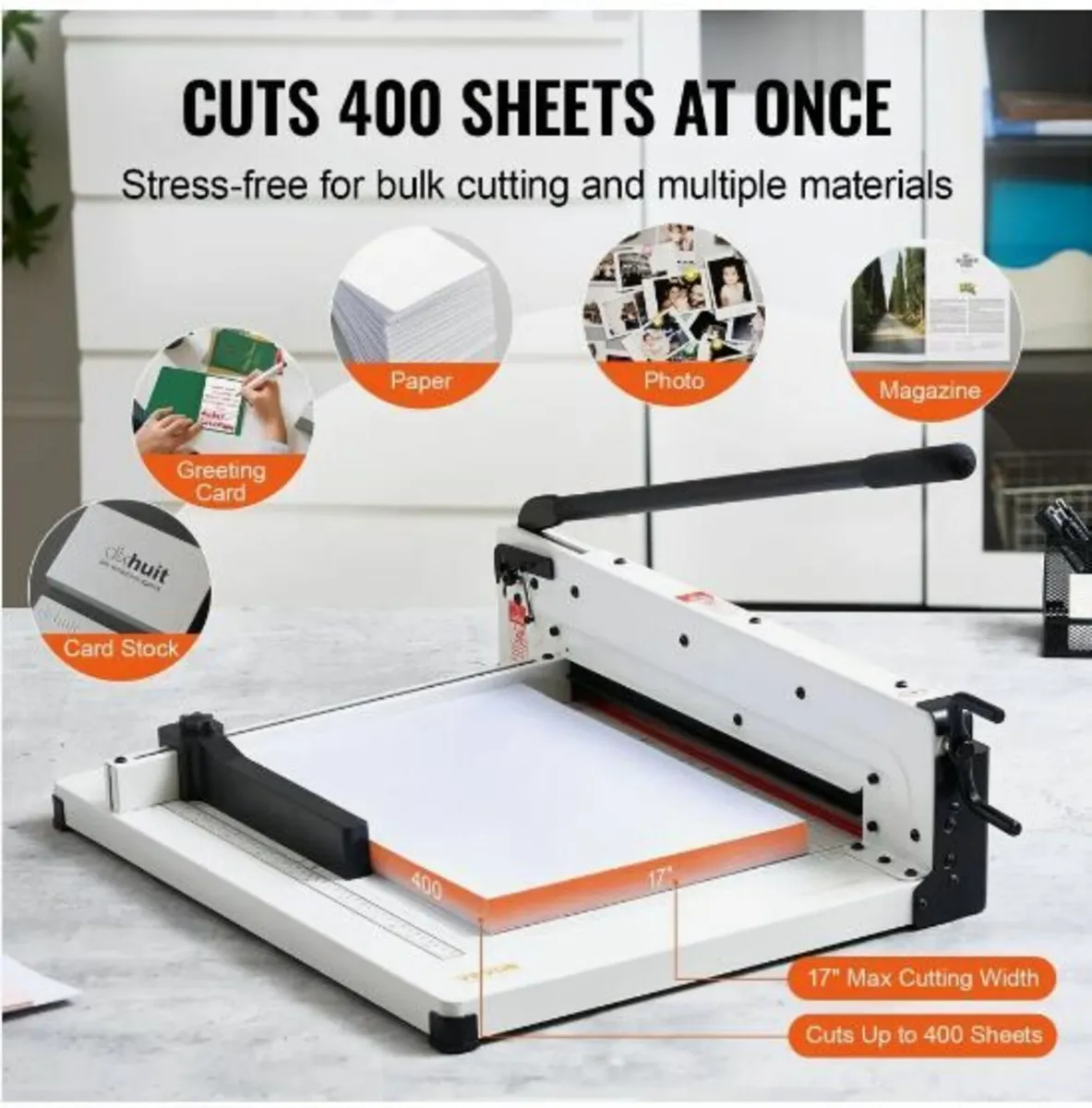 Paper Cutter 43.2 cm A3 Guillotine - Image 4