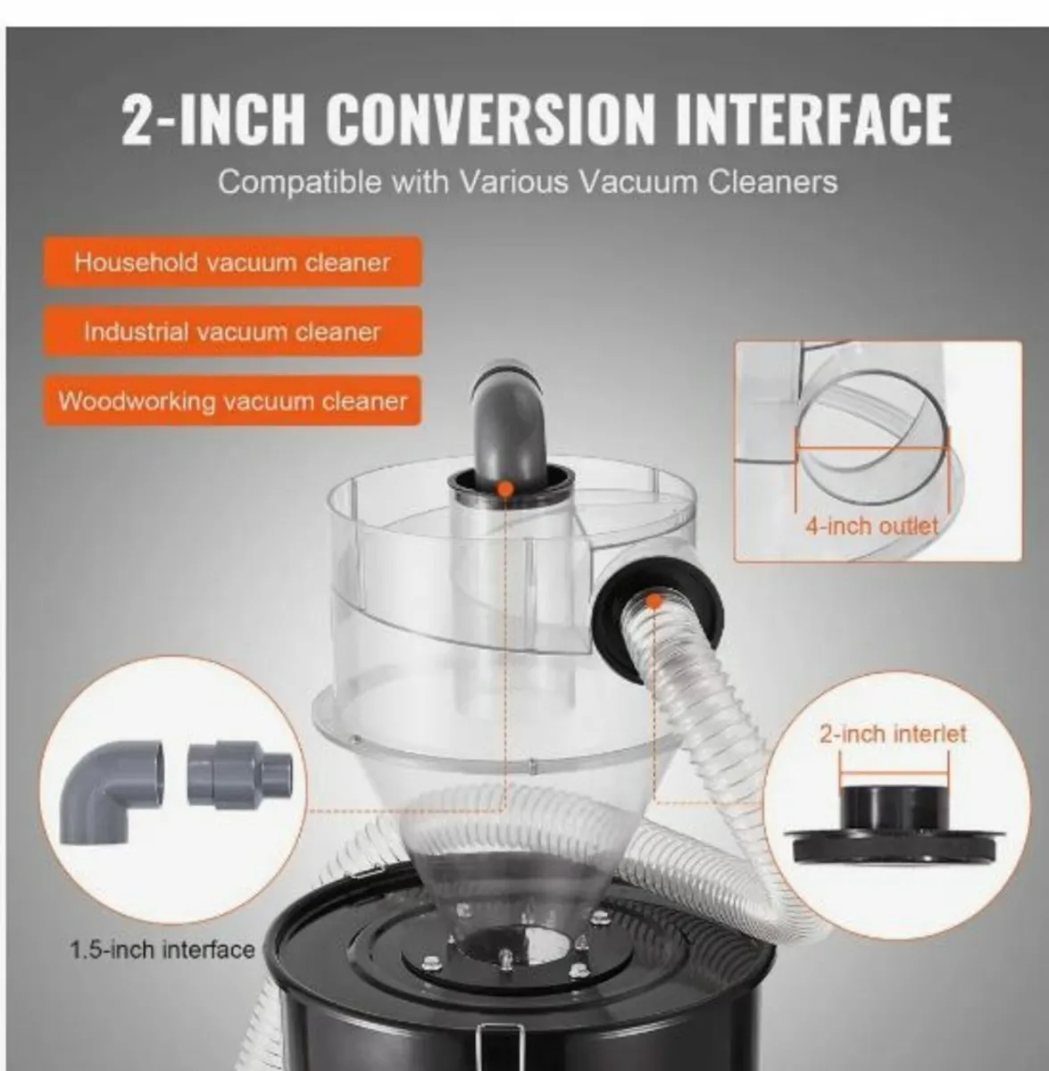 Cyclone Dust Separator w/ Tank Vacuum Cleaner - Image 4