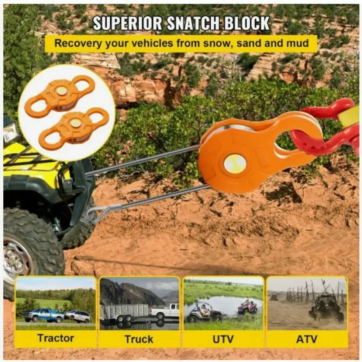 Snatch Block, 11T/25,000 LBS - Image 3