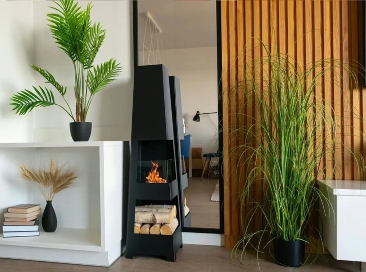 Pyramid Garden – Freestanding Bioethanol Fireplace - Image 1