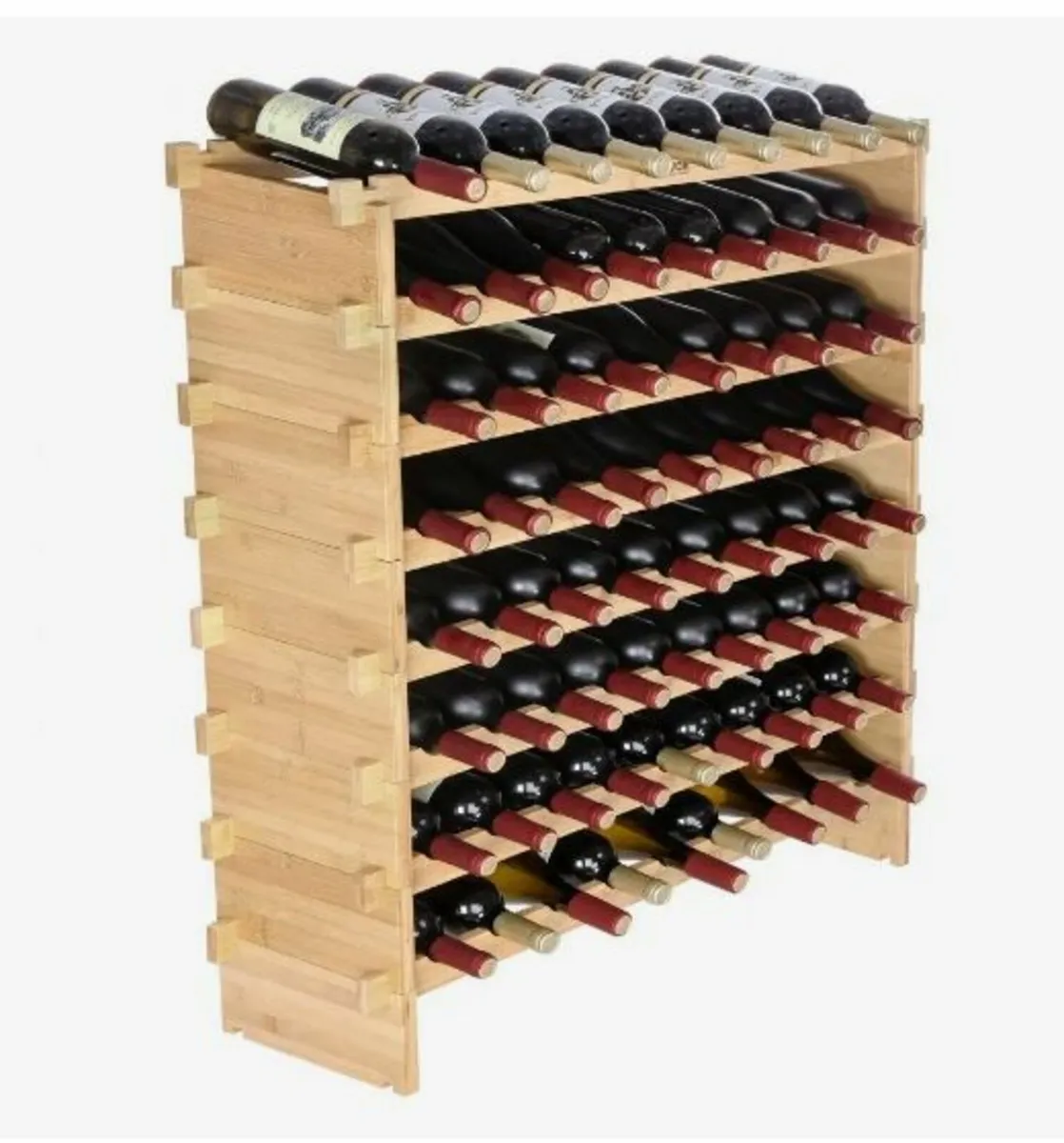 72 Bottle Stackable Modular Wine Rack - Image 1