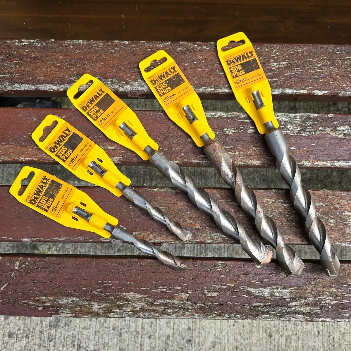 5 DeWALT SDS Plus Masonry Drill Bits