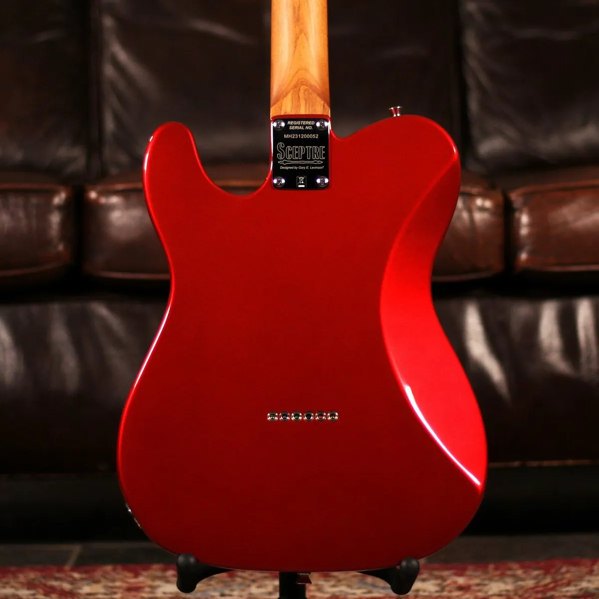 Levinson Sceptre Red Telecaster Electric Guitar - Image 3