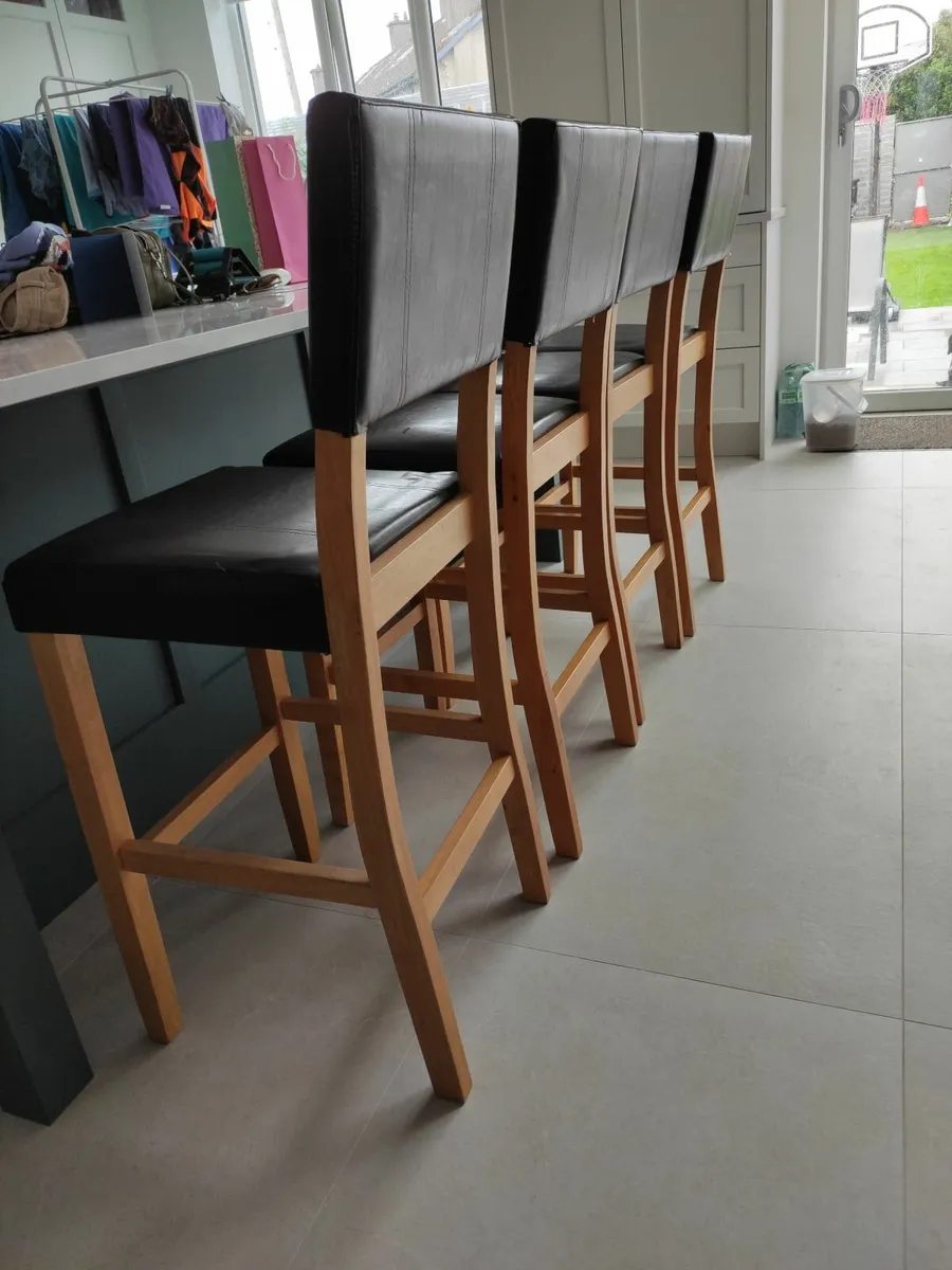 Kitchen counter stools (x 4) - Image 3