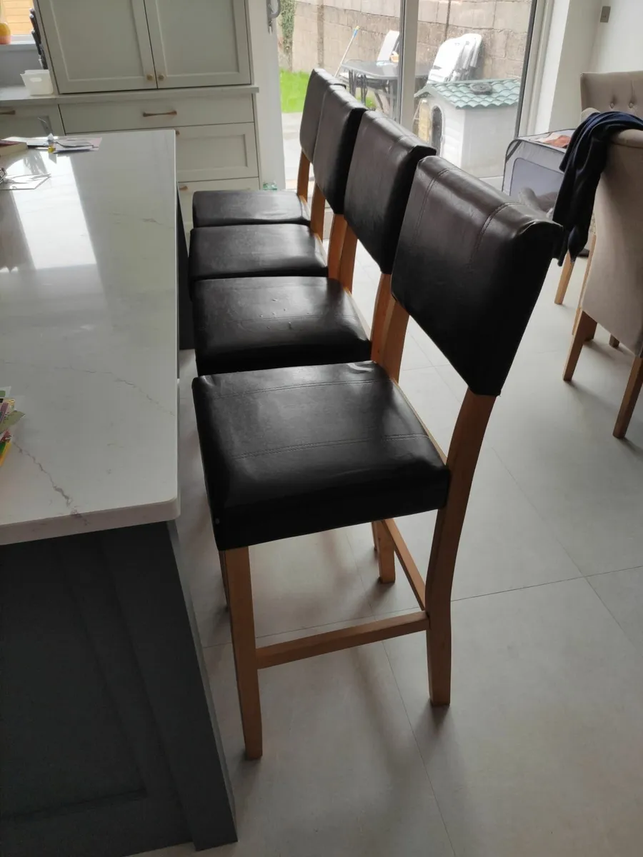 Kitchen counter stools (x 4) - Image 2