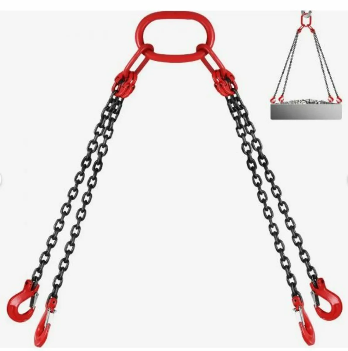 8MM Lifting Chain Sling with Hooks - Image 1