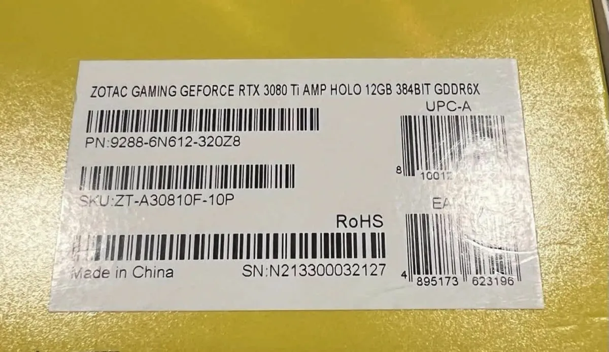 ZOTAC GAMING Nvidia RTX 3080 Ti AMP Holo 12GB - Image 2