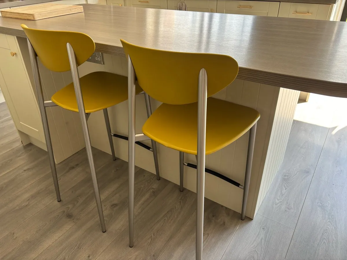 Mustard Seat Stools (Set of 2) - Image 2