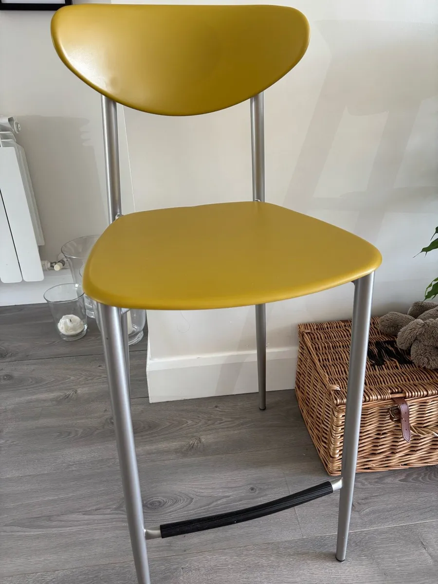 Mustard Seat Stools (Set of 2) - Image 1