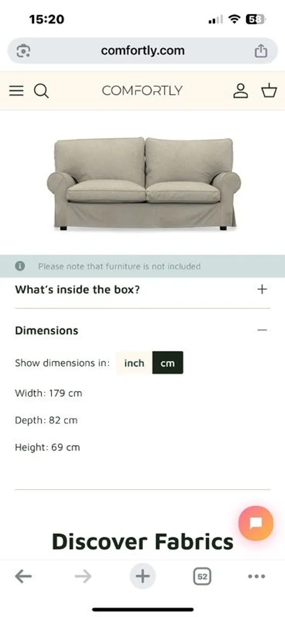 Ikea Ektorp Sofa cover - Image 1