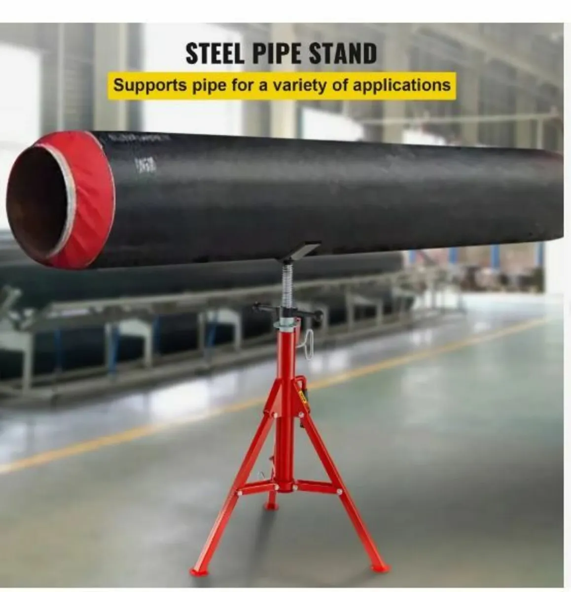 V Head Pipe Stand Adjustable Height - Image 3