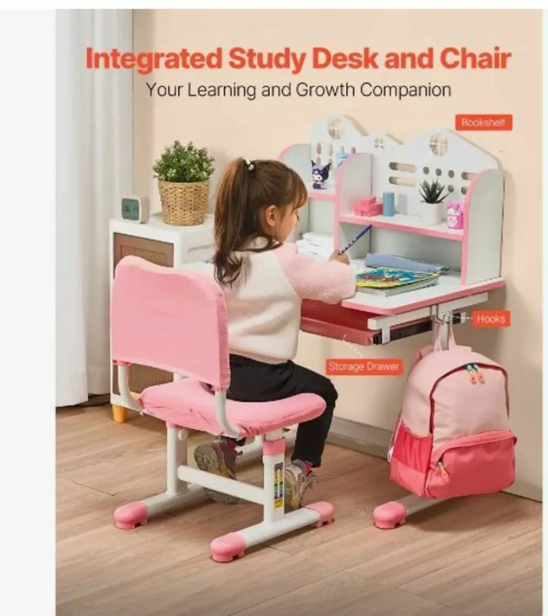Kids Study Chair and Desk - Image 2