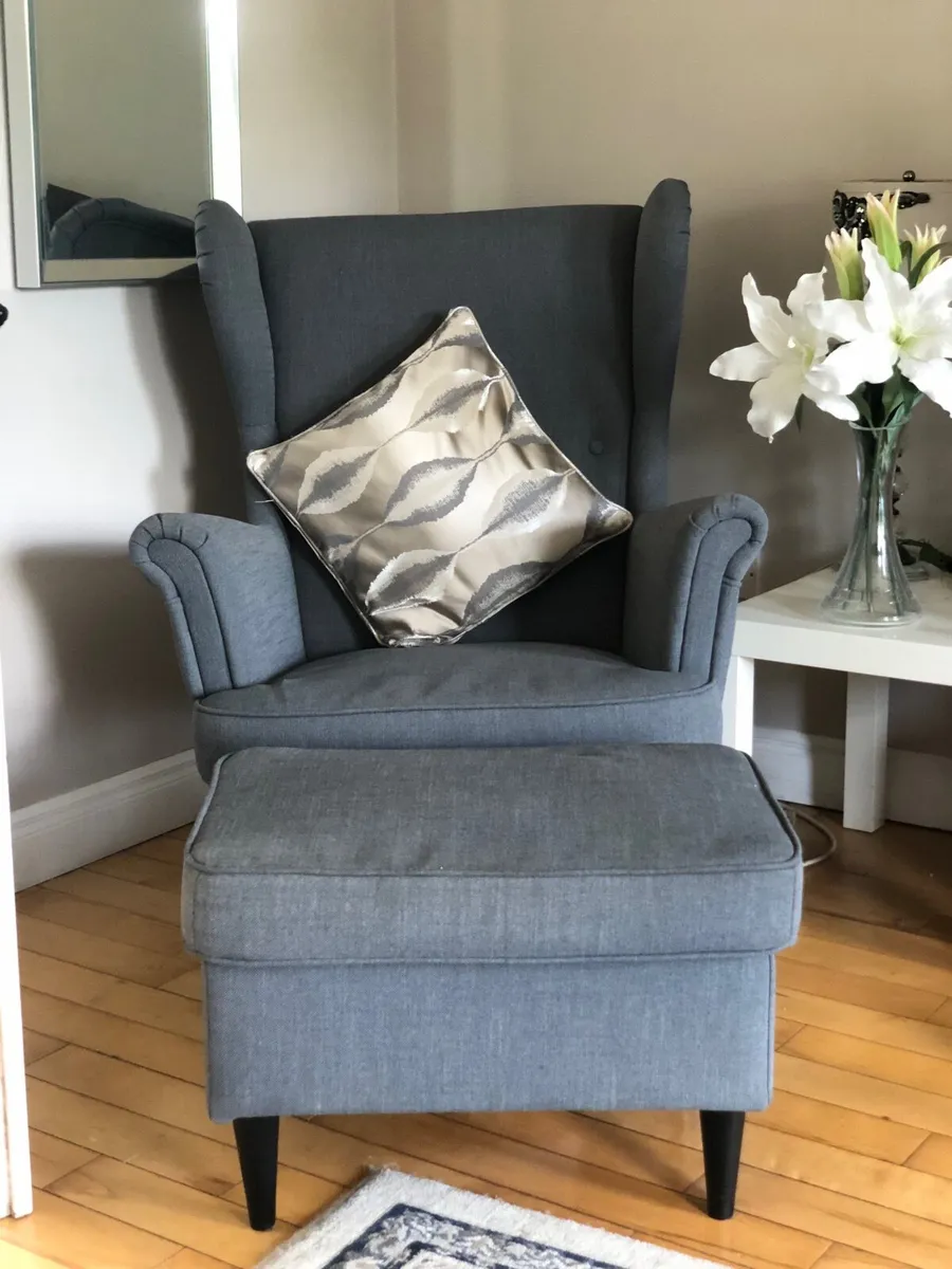 IKEA Armchair and footstool - Image 2
