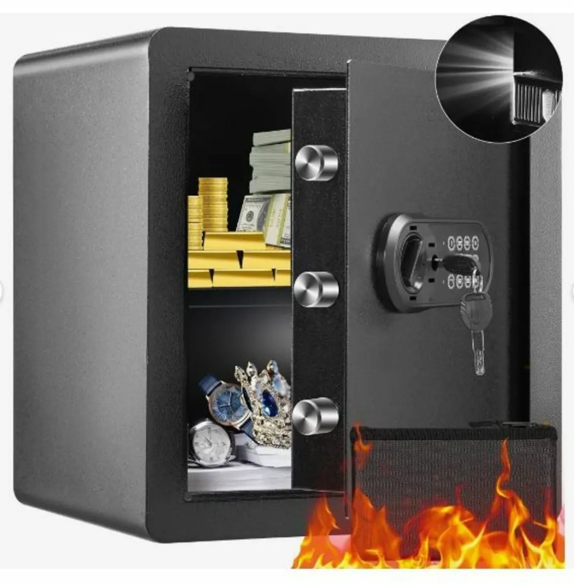 Safe, 51.0 L Home Safe, Steel Security - Image 1