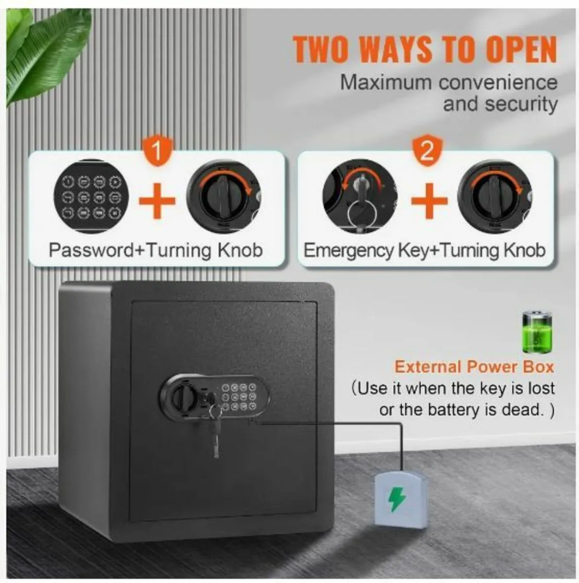 Safe, 51.0 L Home Safe, Steel Security - Image 3