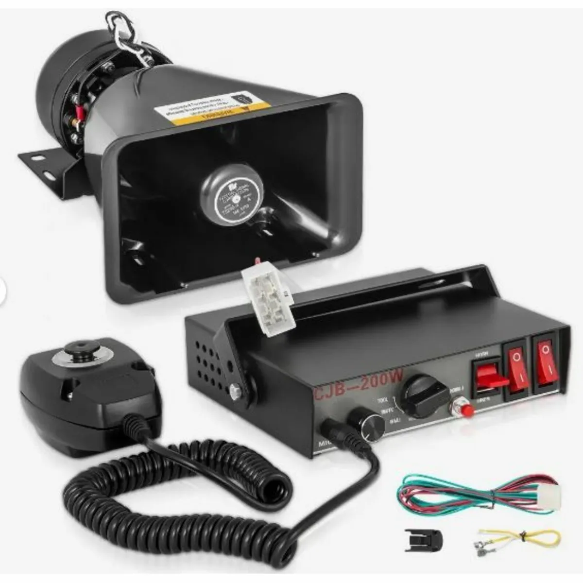 200W Car Warning Alarm Vehicle 7 Sound - Image 4