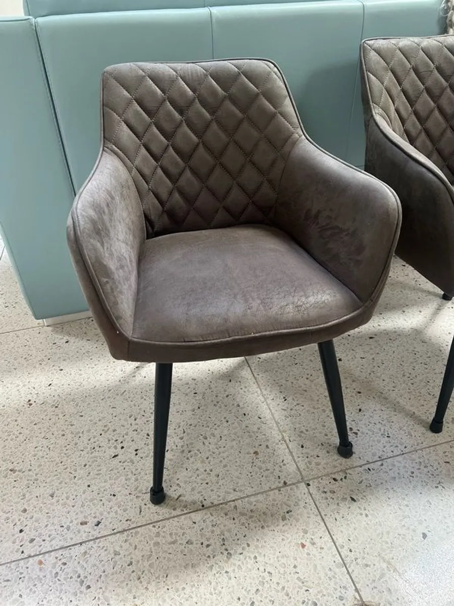 Dining Chairs dark brown perfect - Image 1