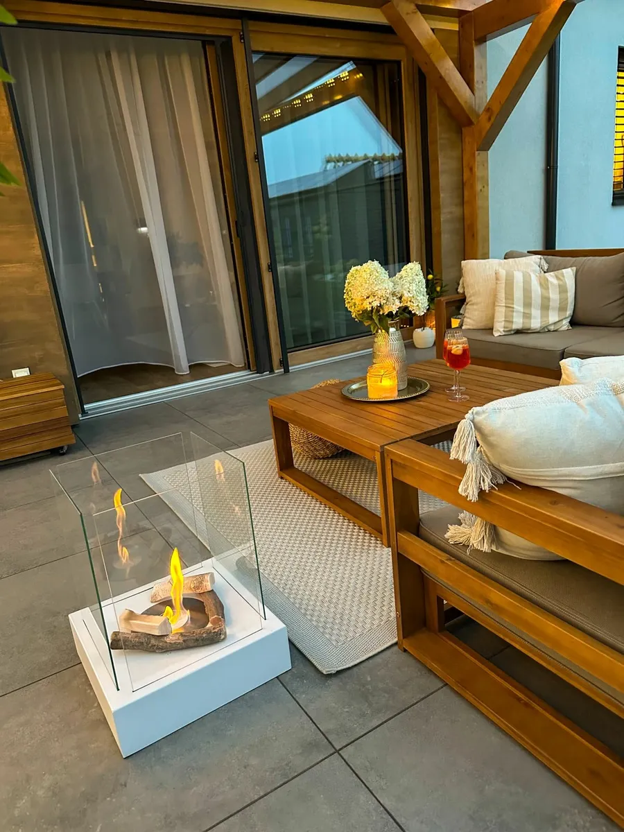 Sunset Garden Freestanding Bioethanol Fireplace - Image 2