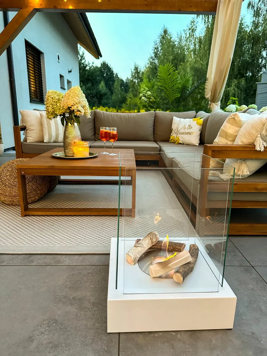 Sunset Garden Freestanding Bioethanol Fireplace - Image 4