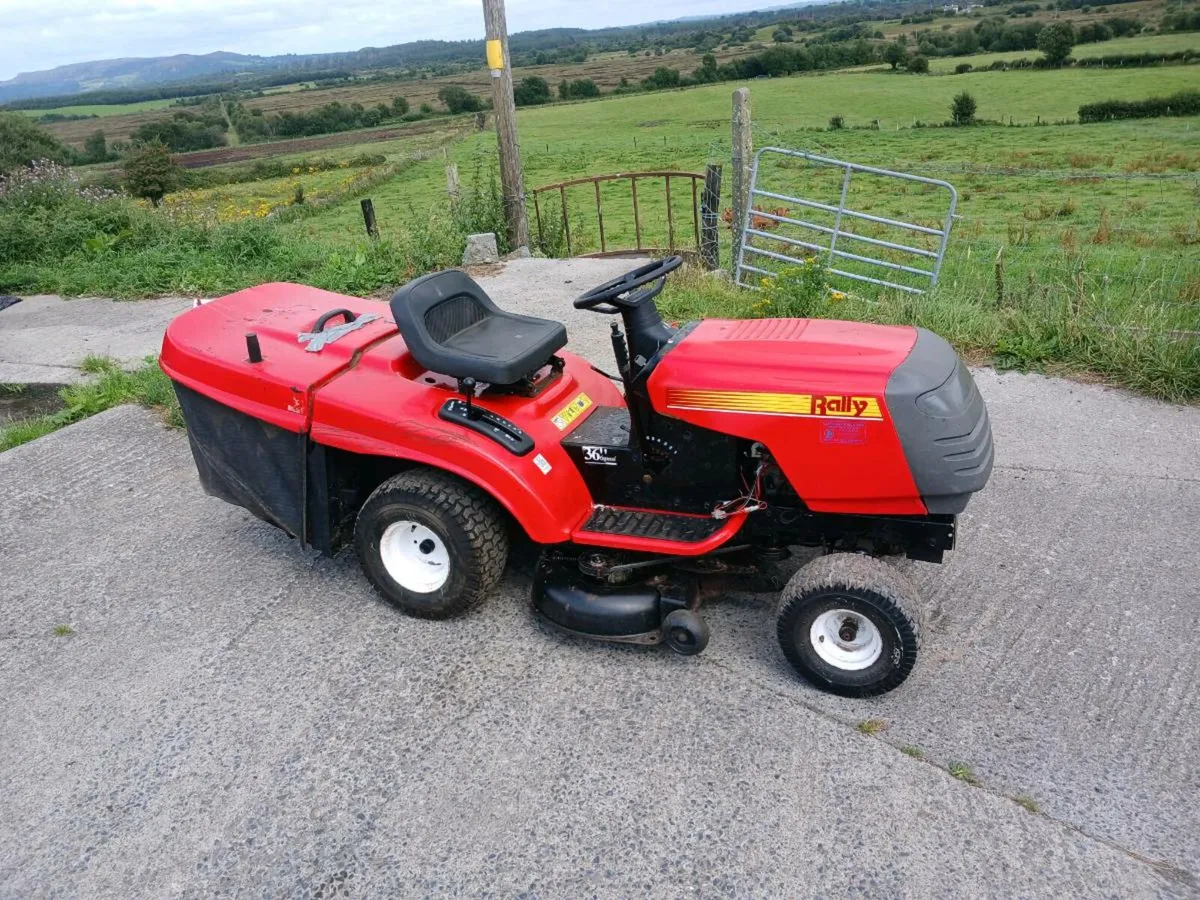 Rally Ride on Lawnmower - Image 1