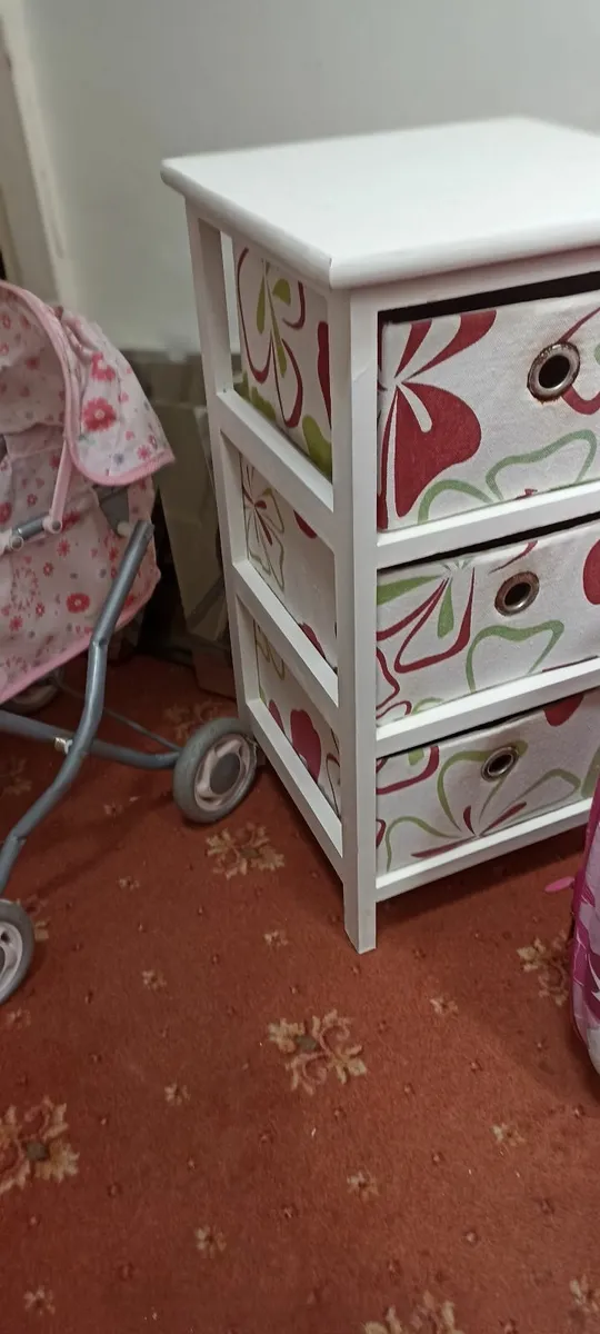Kids Chair.Drawers. Pram . Suitcase - Image 1
