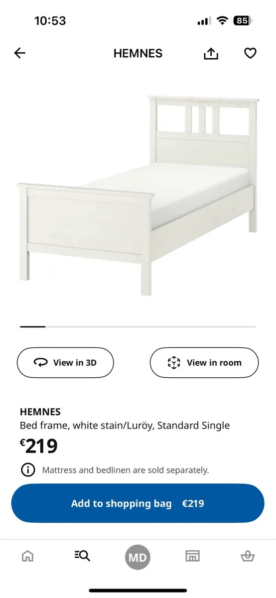 IKEA HEMNES single bed - Image 2