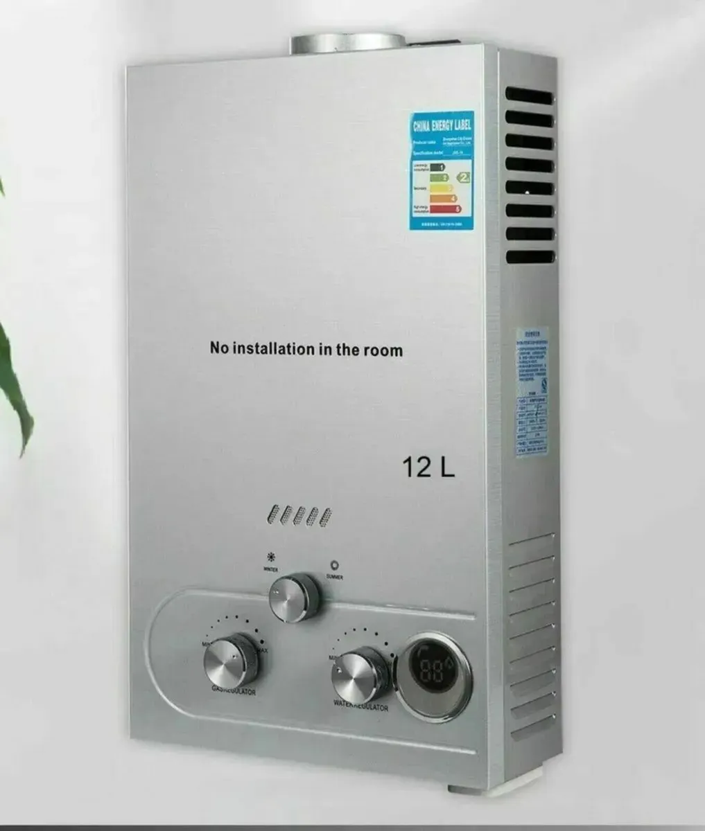12L Tankless LPG Propane Gas Hot Water Mobile Home - Image 1