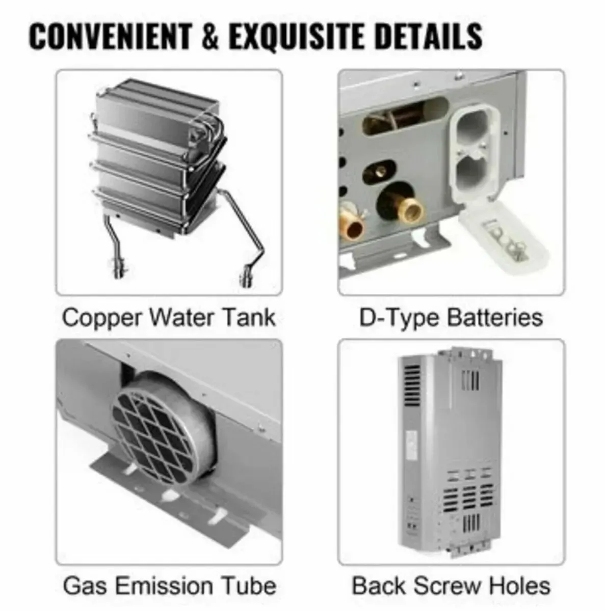 12L Tankless LPG Propane Gas Hot Water Mobile Home - Image 3