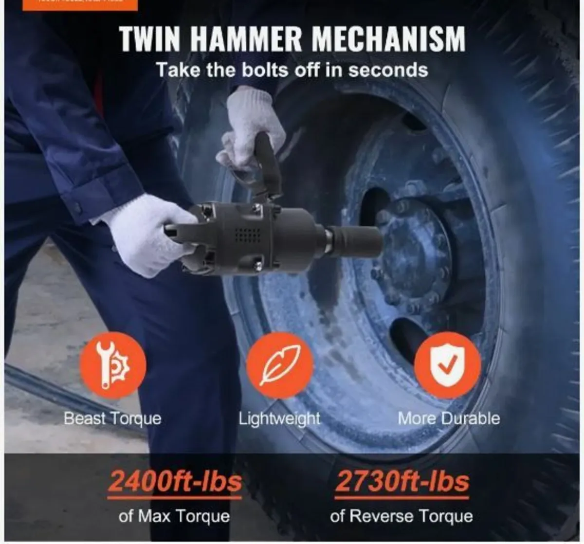2.5 cm Air Impact Wrench - Image 3