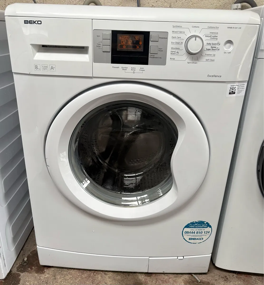 Beko Washing Machine 8kg Drum