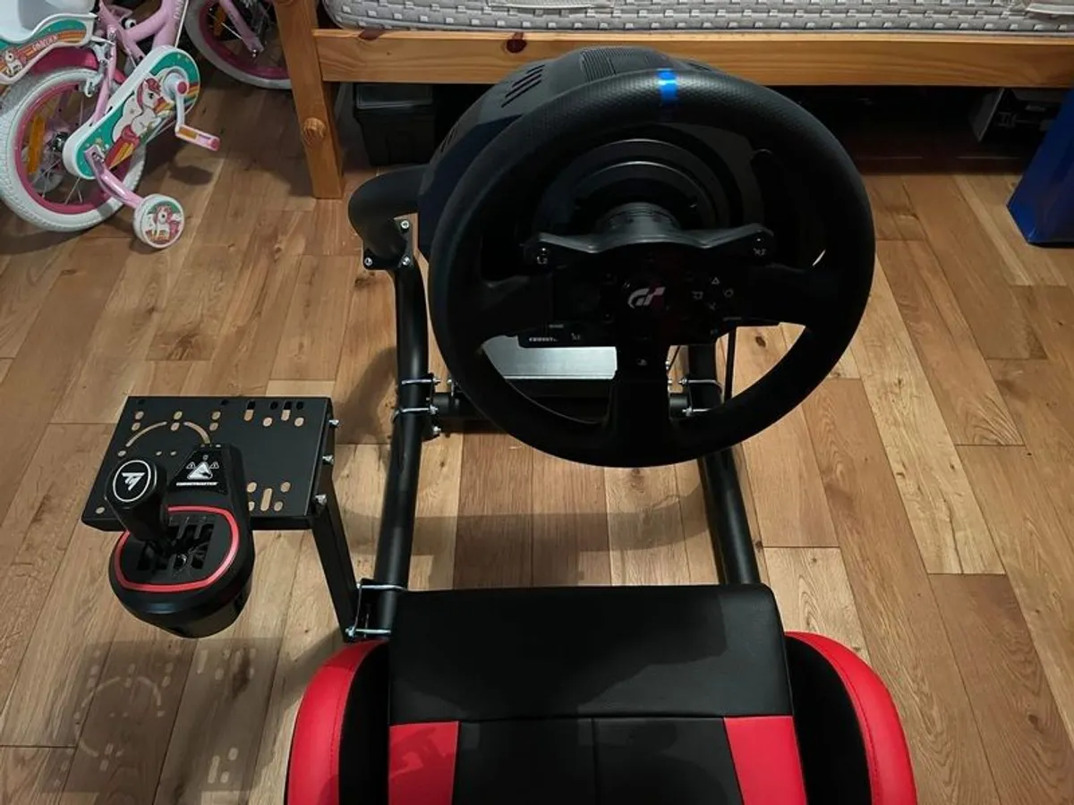 Racing Seat With Steering Wheel - Image 2