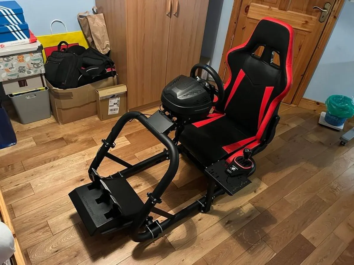 Racing Seat With Steering Wheel - Image 3