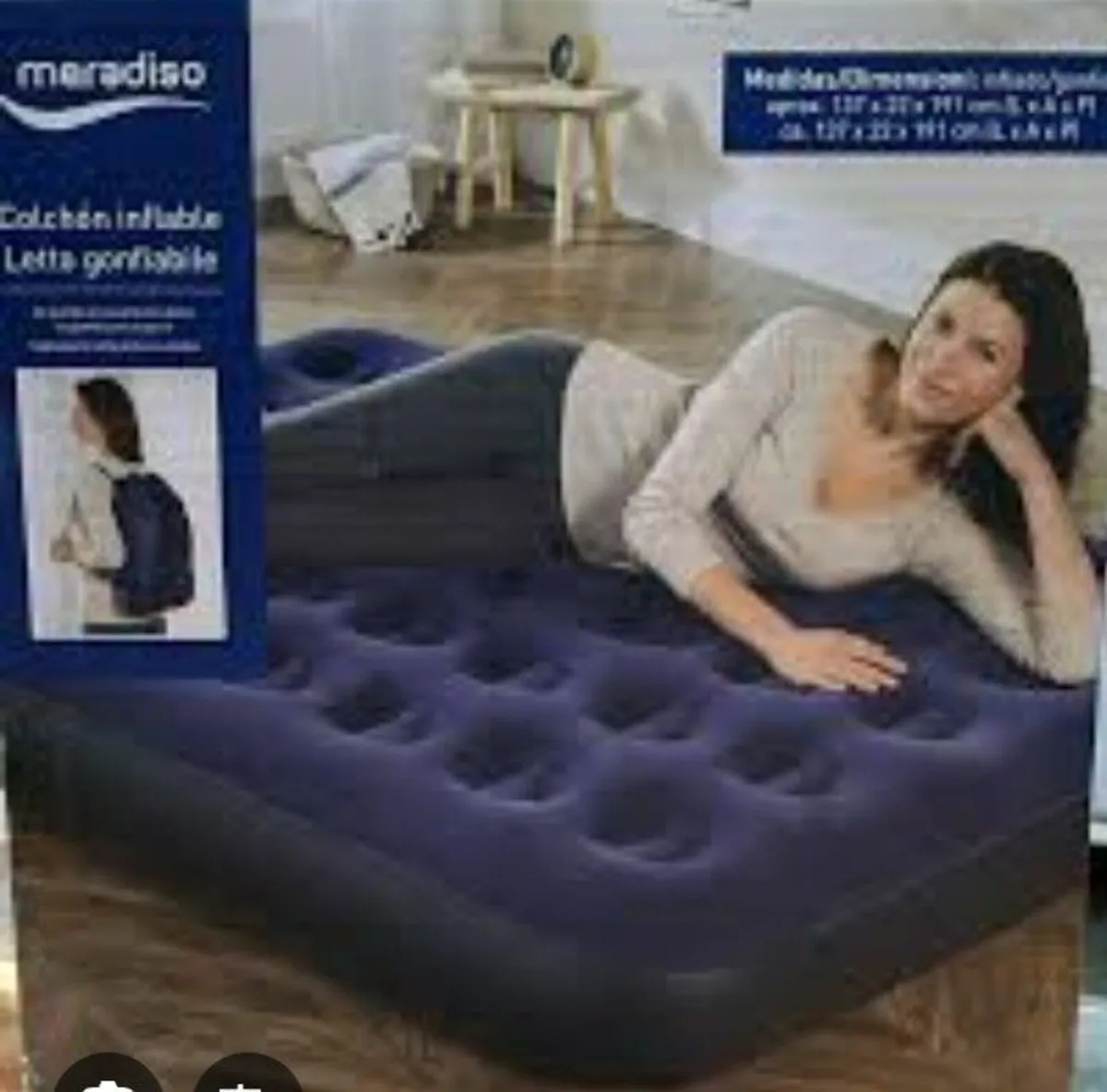 New Inflatable double bed mattress Beach Camping - Image 2