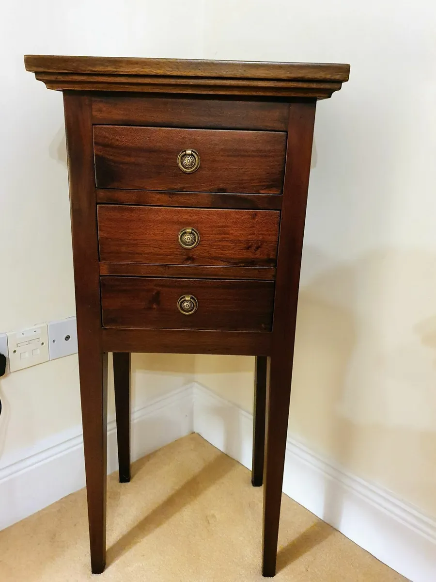 Solid Mahogany Lamp Stands - Image 2