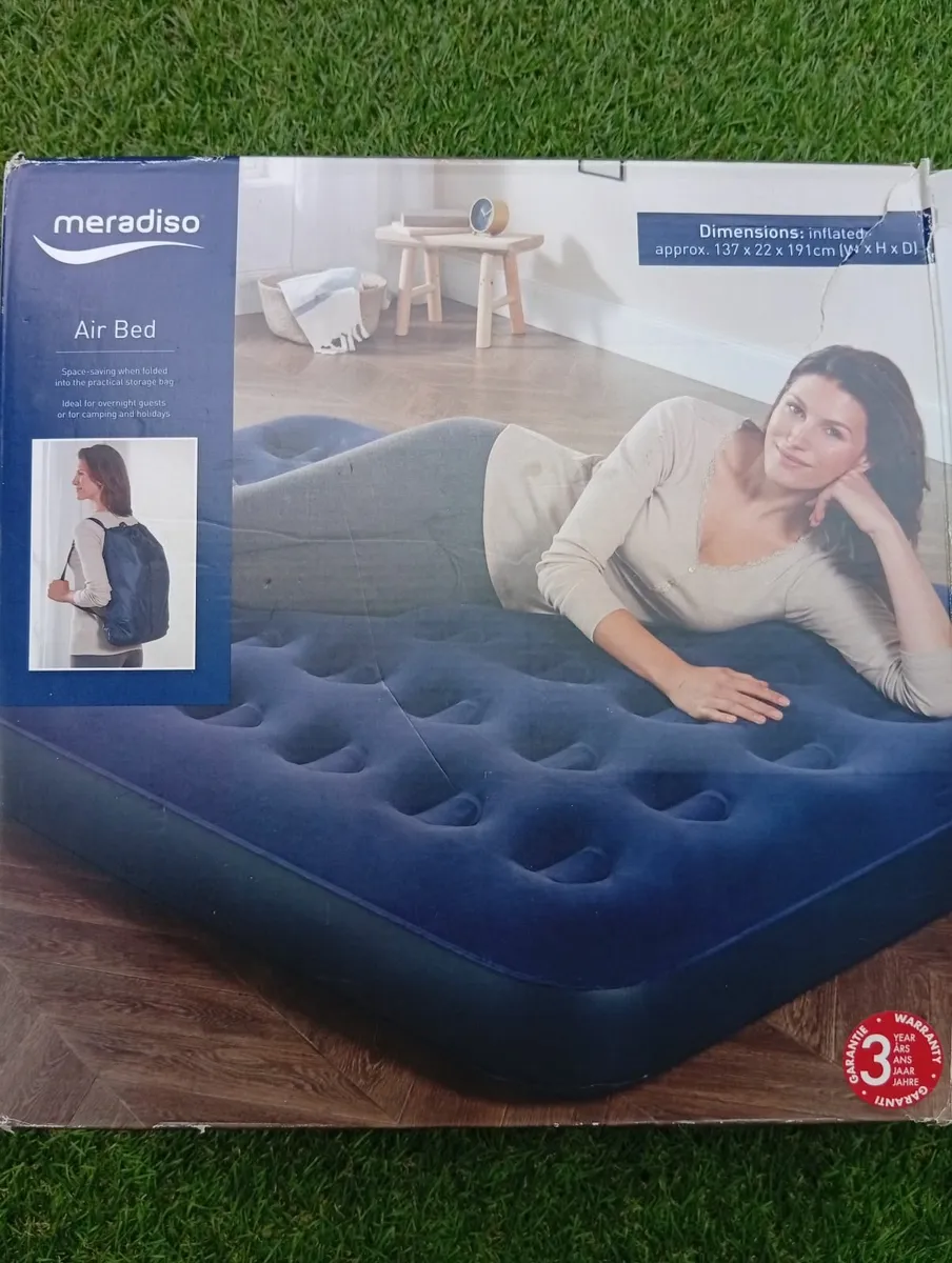 New Inflatable double bed mattress Beach Camping - Image 1