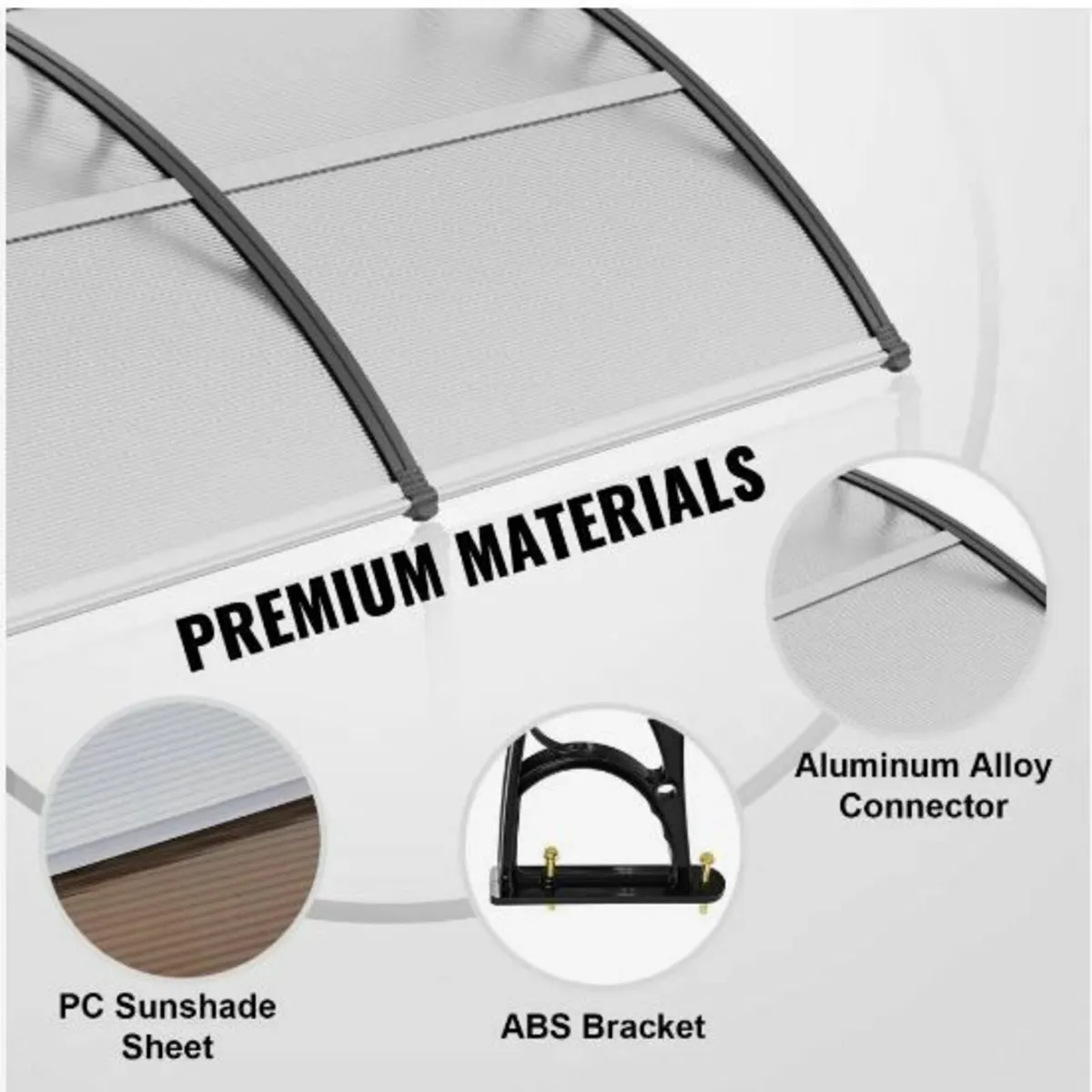 Window Door Awning Canopy 101.6 x 203.2 cm - Image 4