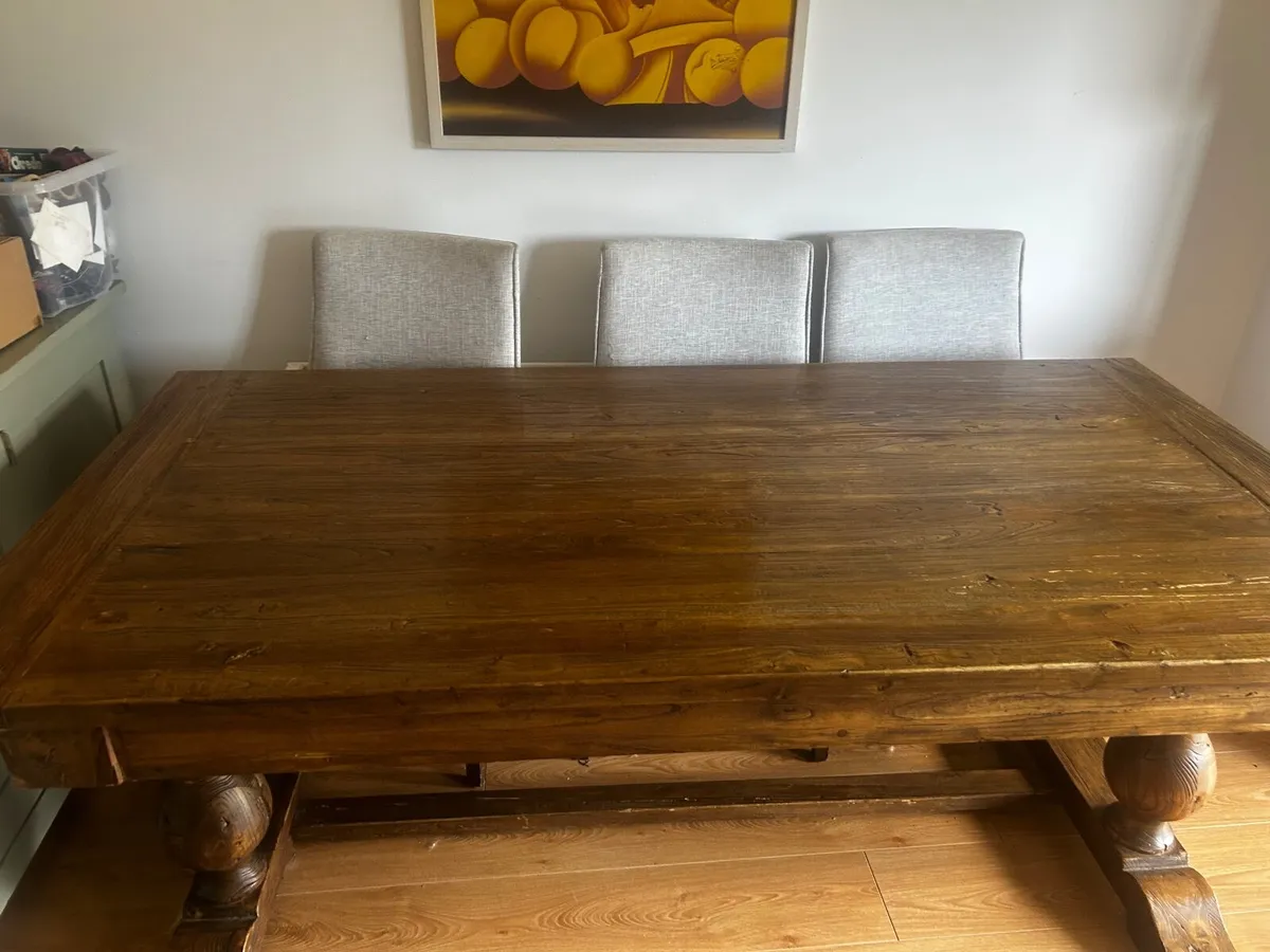 Stunning solid oak table designer - Image 3